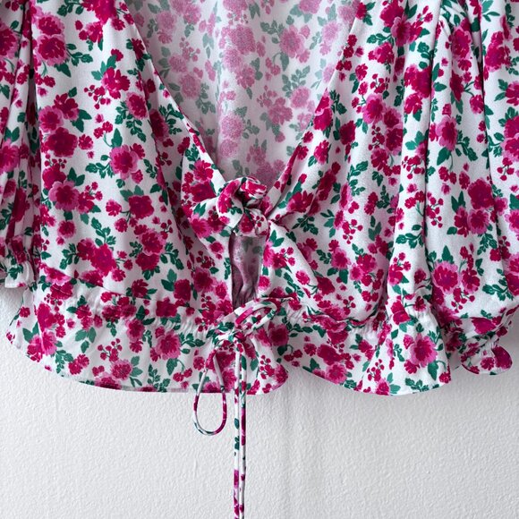 For Love And Lemons Petal Blouse in Carnation - Picture 7 of 9